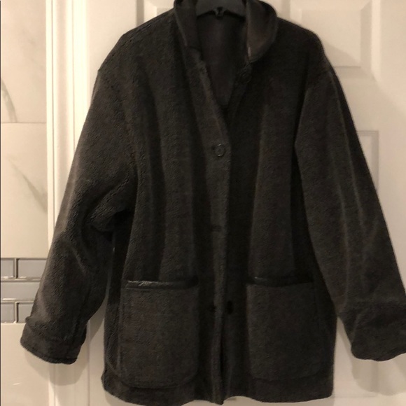 Leather jacket /coat reversible - Picture 13 of 15